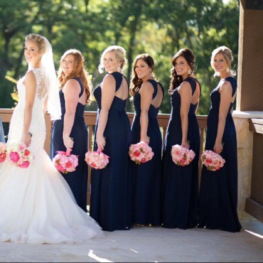 Navy Bridesmaid’s Dress